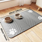 Pet Feeding Mat - Absorbent Placemat for Food and Water Bowls 🐾