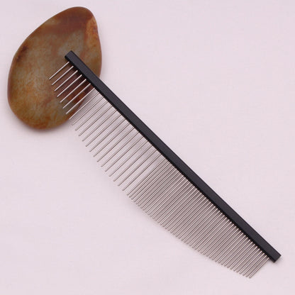 Professional Aluminum Crescent Comb - Salon-Grade Pet Grooming Tool