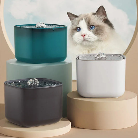 3L Smart Motion-Sensor Pet Water Fountain - USB Powered Silent System