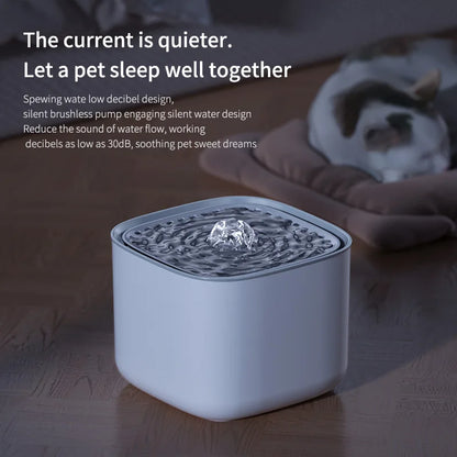 3L Smart Motion-Sensor Pet Water Fountain - USB Powered Silent System