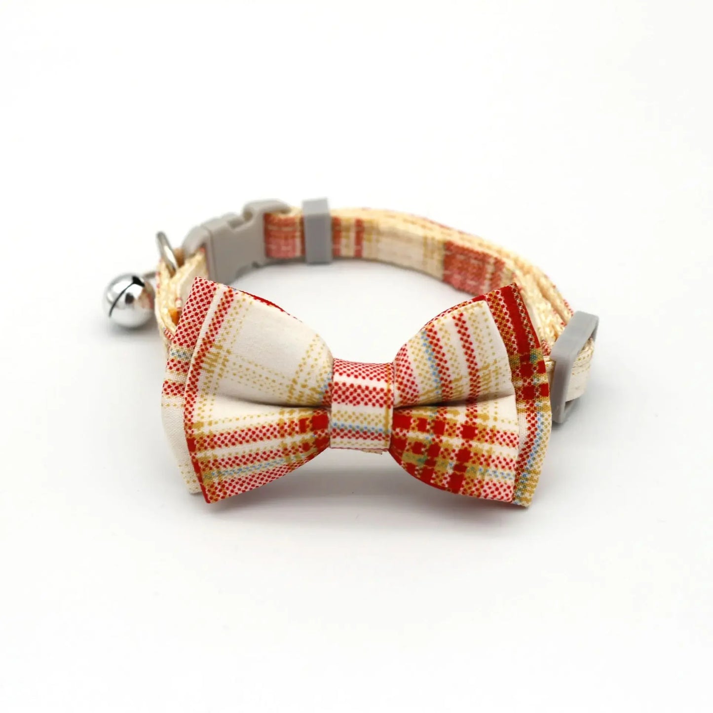 Bow & Bell Pet Collar - Cute Adjustable Design for Cats & Small Dogs