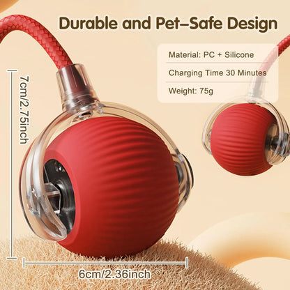 Smart Rolling Mouse Ball - USB Rechargeable Interactive Cat Toy