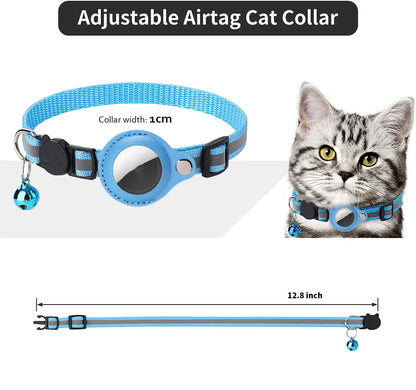 AirTag Pet Collar with Protective Case - Reflective Anti-Lost Design