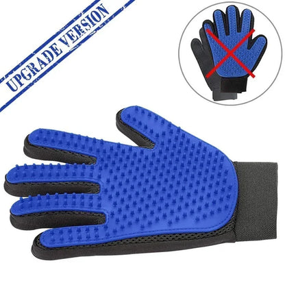 Silicone Pet Grooming Gloves - 2-in-1 Bath & Brush Solution