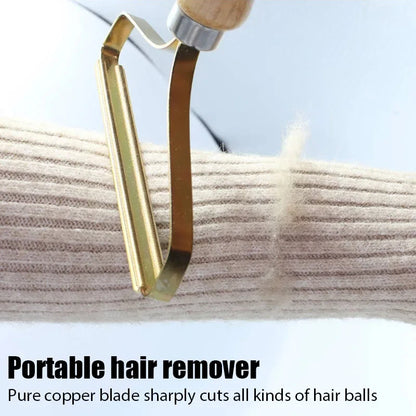 Portable Pet Hair Scraper - Manual Lint & Hair Removal Tool
