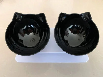 Elevated Double Pet Bowl Set - Non-Slip Raised Feeding Station