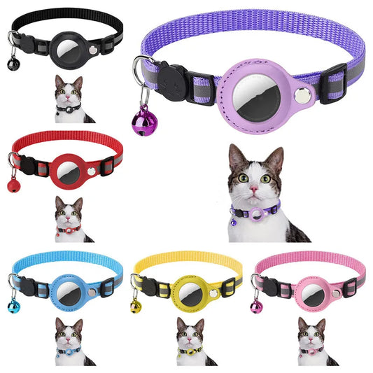 AirTag Pet Collar with Protective Case - Reflective Anti-Lost Design