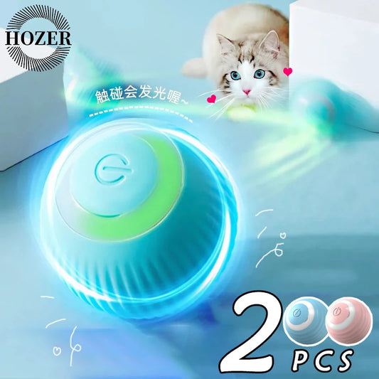 Smart Rolling Magic Ball Set - 2PC Electronic Interactive Cat Toy