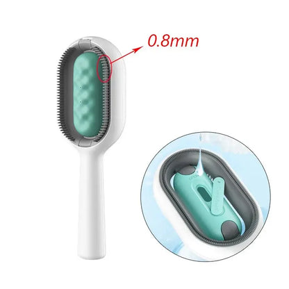 Self-Cleaning Pet Grooming Brush - Water Tank & One-Click Clean Design