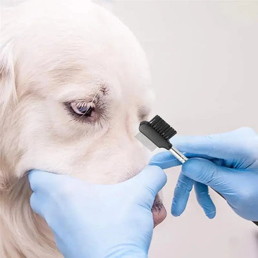 Professional Pet Eye Care Comb - Double-Sided Tear Stain & Crust Remover