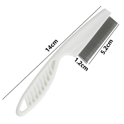 Professional Flea Detection Comb - Stainless Steel Fine-Tooth Design