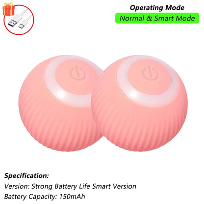 Smart Rolling Mouse Ball - USB Rechargeable Interactive Cat Toy