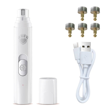 Rechargeable Pet Nail Grinder - Painless Paw Grooming Tool
