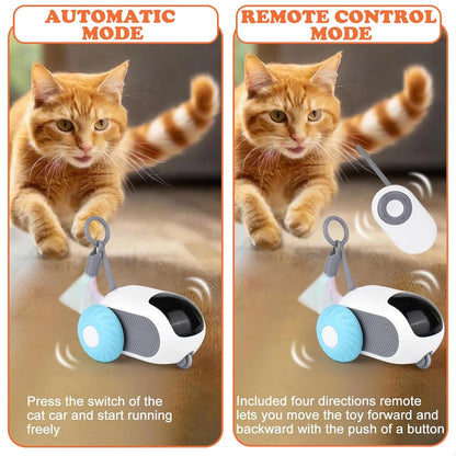Smart Remote Control Pet Chase Car - 2-Mode Interactive Training Toy