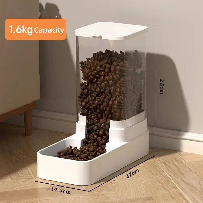 Gravity Pet Feeder & Water Station - Dual Automatic Dispensing System