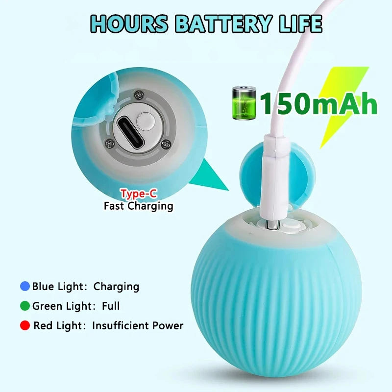 Smart Rolling Magic Ball Set - 2PC Electronic Interactive Cat Toy