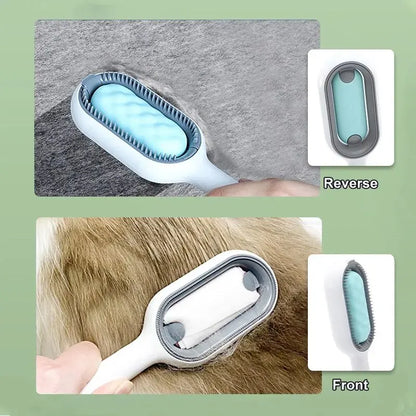 Self-Cleaning Pet Grooming Brush - Water Tank & One-Click Clean Design
