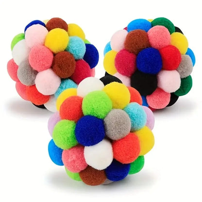 Interactive Elastic Bell Balls - Premium Plush Cat Toys (Set of 1 or 3)