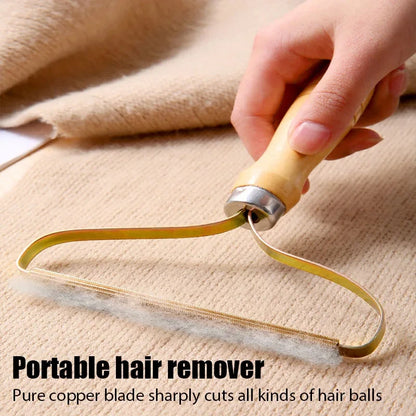 Portable Pet Hair Scraper - Manual Lint & Hair Removal Tool