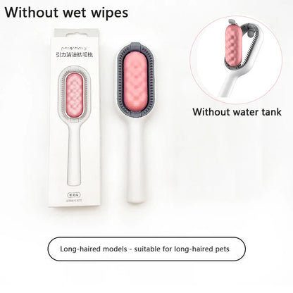Self-Cleaning Pet Grooming Brush - Water Tank & One-Click Clean Design