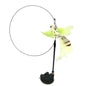 Interactive Bird Wand - Suction Cup Feather Teaser with Bell