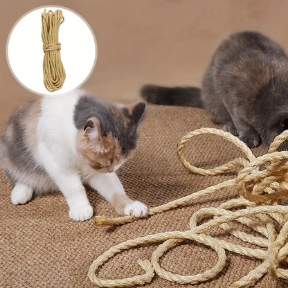 Premium Natural Sisal Rope - DIY Cat Scratching Post Material