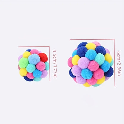 Interactive Elastic Bell Balls - Premium Plush Cat Toys (Set of 1 or 3)