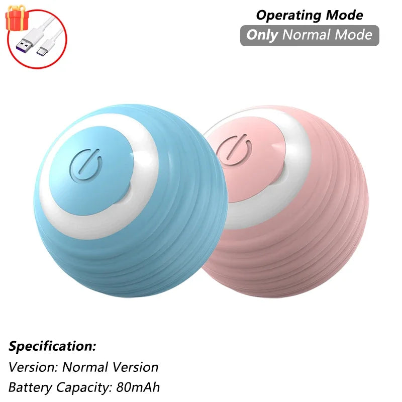 Smart Rolling Mouse Ball - USB Rechargeable Interactive Cat Toy