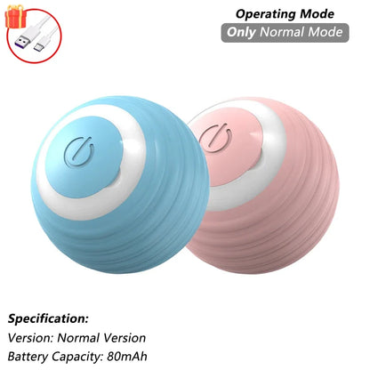 Smart Rolling Mouse Ball - USB Rechargeable Interactive Cat Toy