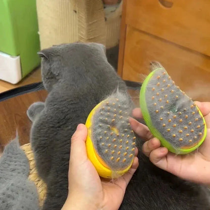 Electric Mango Pet Spray Brush - One-Touch Grooming & Massage System