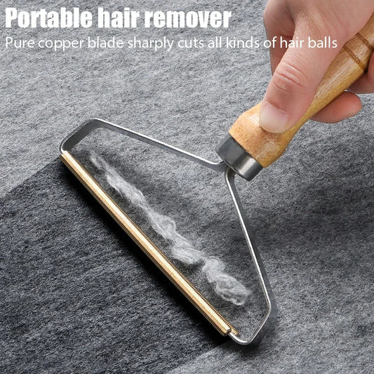 Portable Pet Hair Scraper - Manual Lint & Hair Removal Tool