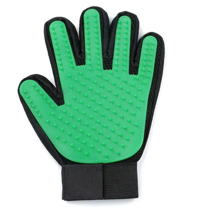 Silicone Pet Grooming Gloves - 2-in-1 Bath & Brush Solution