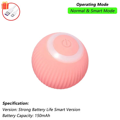 Smart Rolling Mouse Ball - USB Rechargeable Interactive Cat Toy