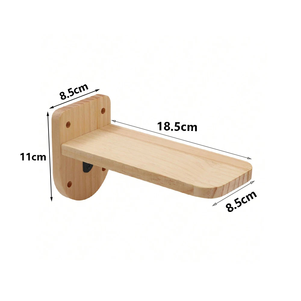 4-Step Wall-Mounted Cat Climbing Stairway - Sisal Scratch Posts