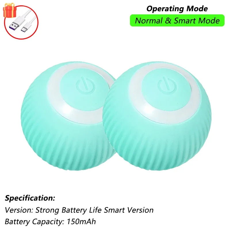 Smart Rolling Mouse Ball - USB Rechargeable Interactive Cat Toy
