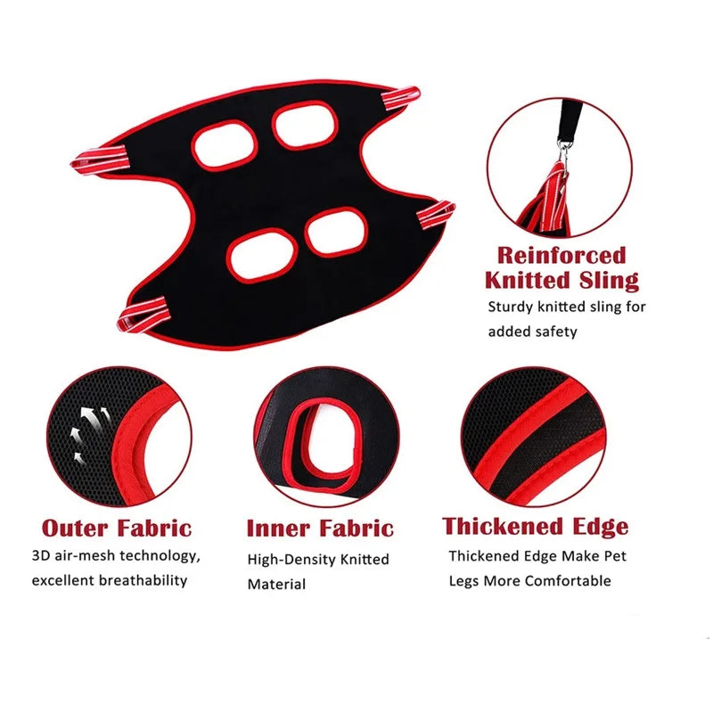 Cat Grooming Hammock - Anti-Scratch Restraint System for Safe Nail Trimming