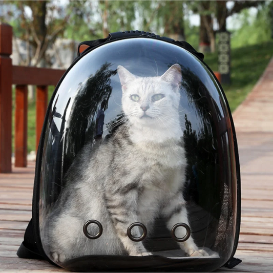 Space Capsule Pet Carrier Backpack - Transparent Bubble Design