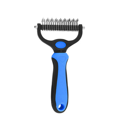 Professional Double-Action Pet Brush - Long & Short Hair Grooming Tool