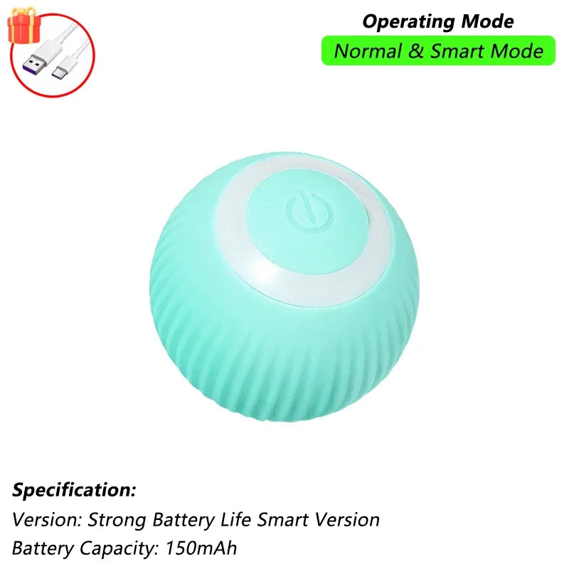 Smart Rolling Mouse Ball - USB Rechargeable Interactive Cat Toy