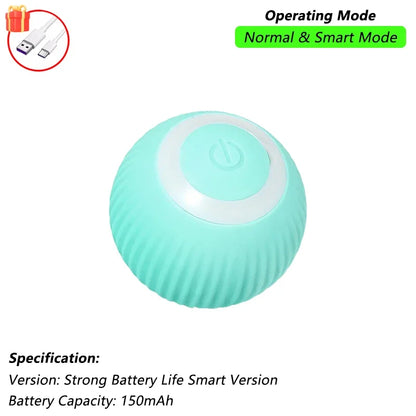 Smart Rolling Mouse Ball - USB Rechargeable Interactive Cat Toy