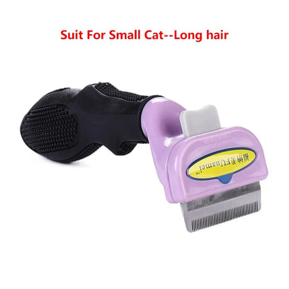 Professional Pet Grooming Comb - Double-Row Deshedding & Massage Brush