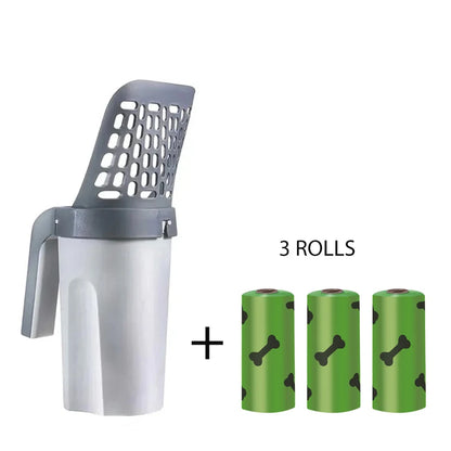 3-Roll Pet Waste Scoop Set - Easy Clean Litter System