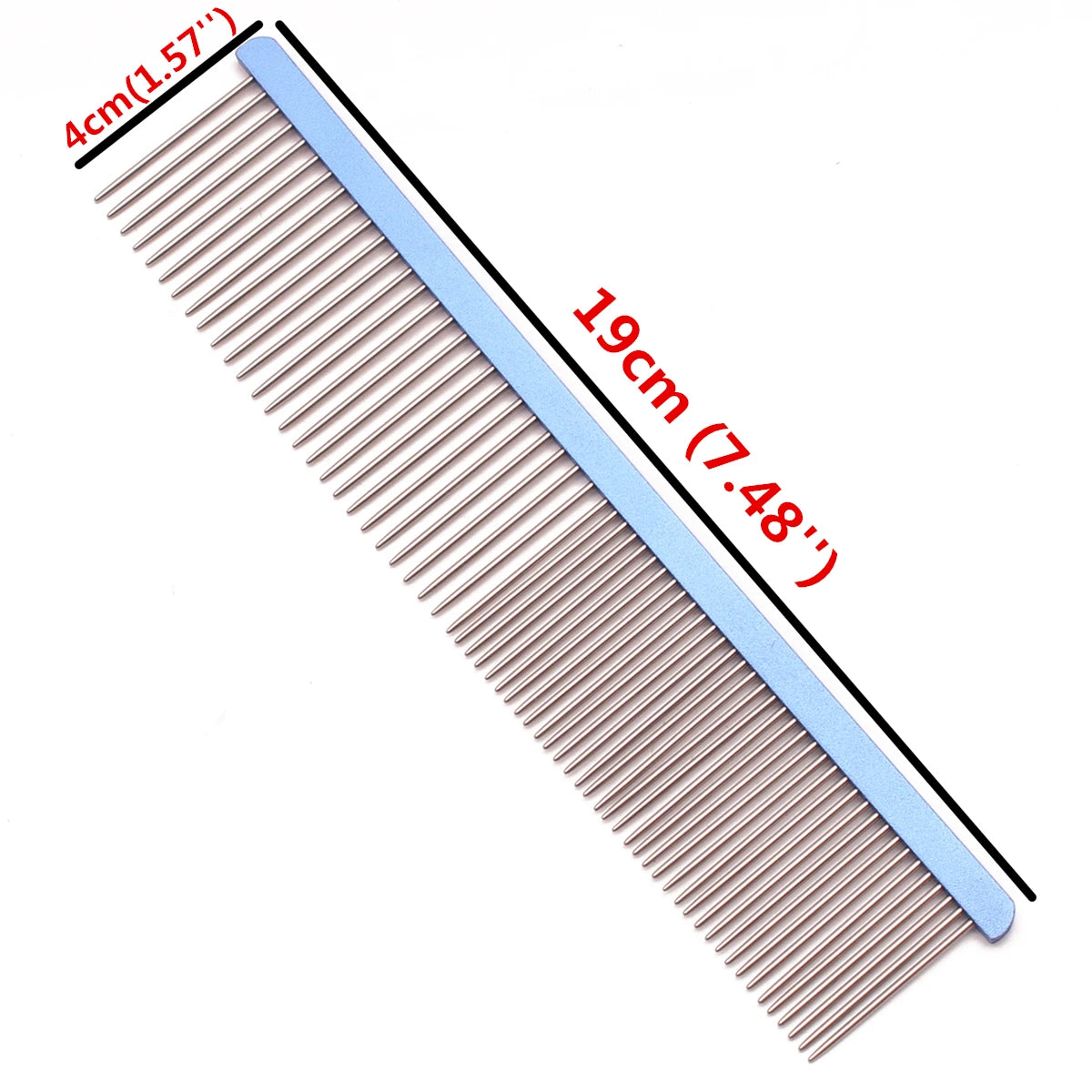 Professional Aluminum Crescent Comb - Salon-Grade Pet Grooming Tool