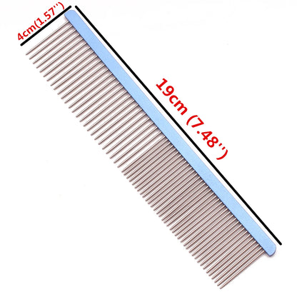 Professional Aluminum Crescent Comb - Salon-Grade Pet Grooming Tool