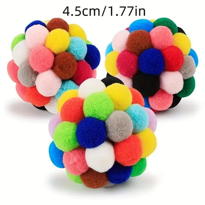 Interactive Elastic Bell Balls - Premium Plush Cat Toys (Set of 1 or 3)
