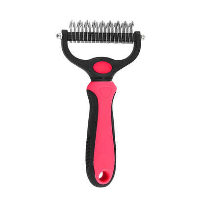 Professional Double-Action Pet Brush - Long & Short Hair Grooming Tool