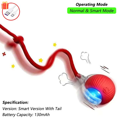 Smart Rolling Mouse Ball - USB Rechargeable Interactive Cat Toy