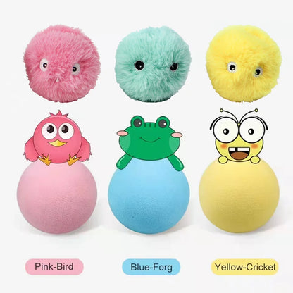 Smart Interactive Sound Ball - Electric Touch-Activated Catnip Toy