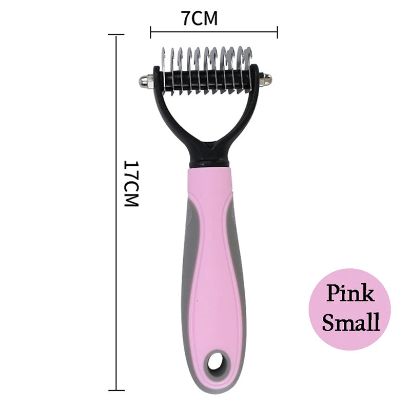 Professional Double-Action Pet Brush - Long & Short Hair Grooming Tool