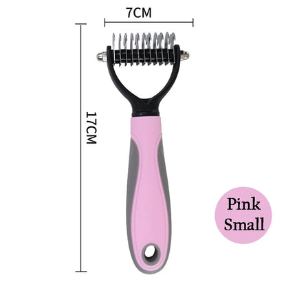 Professional Double-Action Pet Brush - Long & Short Hair Grooming Tool